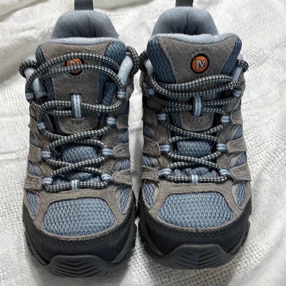 Merrell Gray and‎ Blue Sneakers with Bungee Lacing